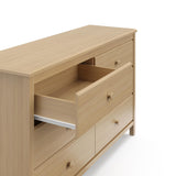 Storkcraft Alpine 6 Drawer Double Dresser (Driftwood)