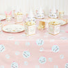 3-Pack Pink Plastic Tablecloth for Cat Birthday Rectangle