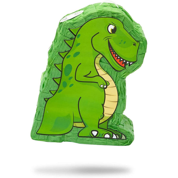 Mini Dinosaur Pinata Kids Birthday Party Supplies (8 X 6.3 2.5 in 3-Pack) Green Paper