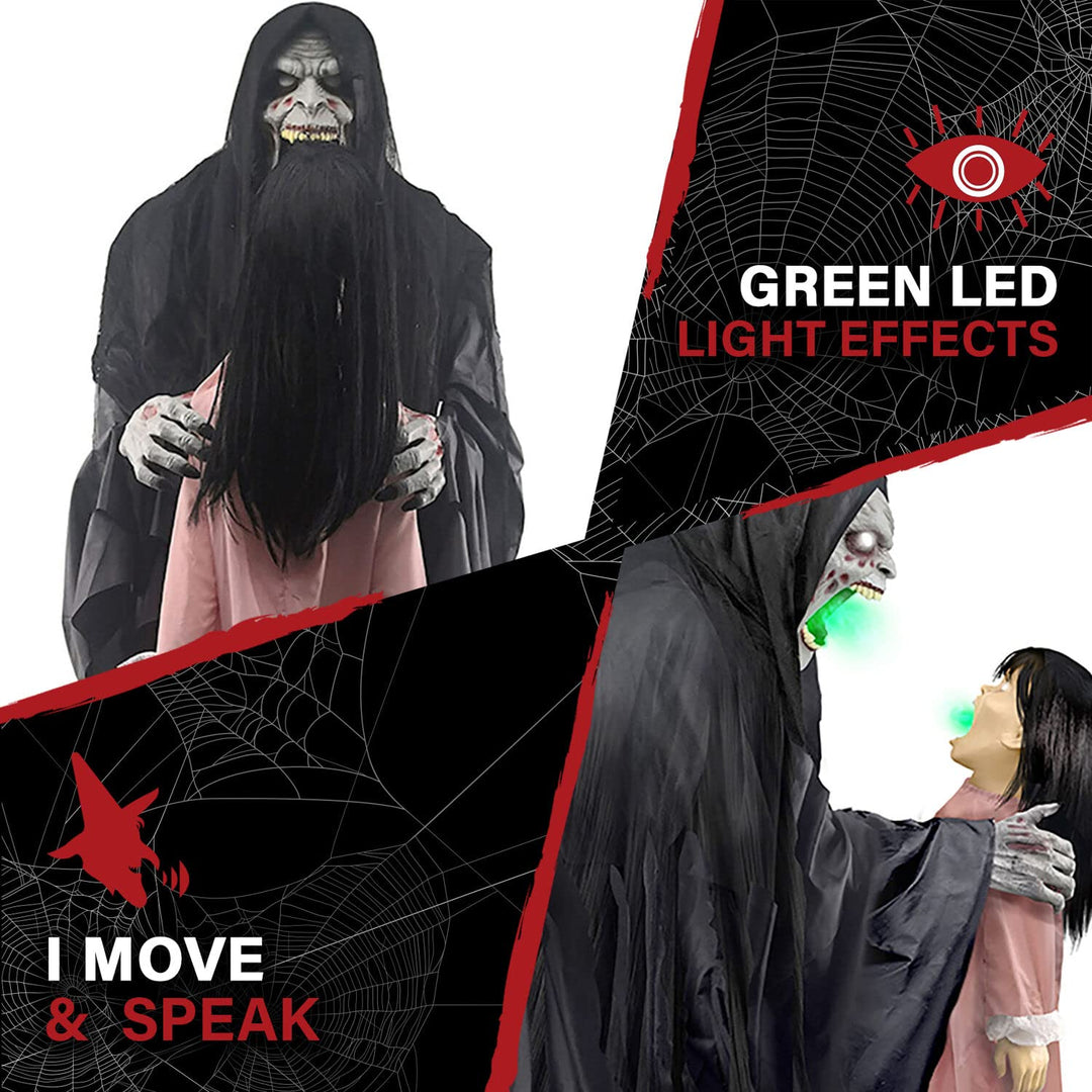 Haunted Hill Farm Soul Sucker Demon Reaper with Child by Tekky