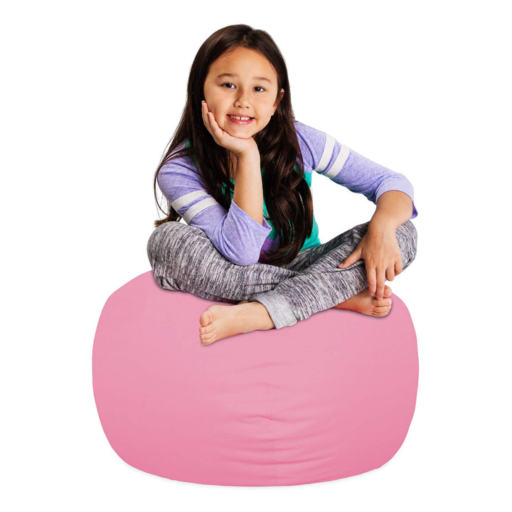 Posh Creations Stuffable Kids Stuffed Animal Storage Bean Bag Chair