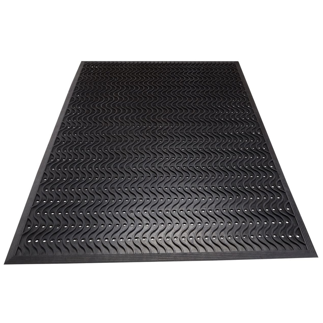 Wave Rubber Entrance Floor Mat 36" X