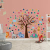 Happy London Zoo with Colourful Dalmatian Dots Nursery Kids Room