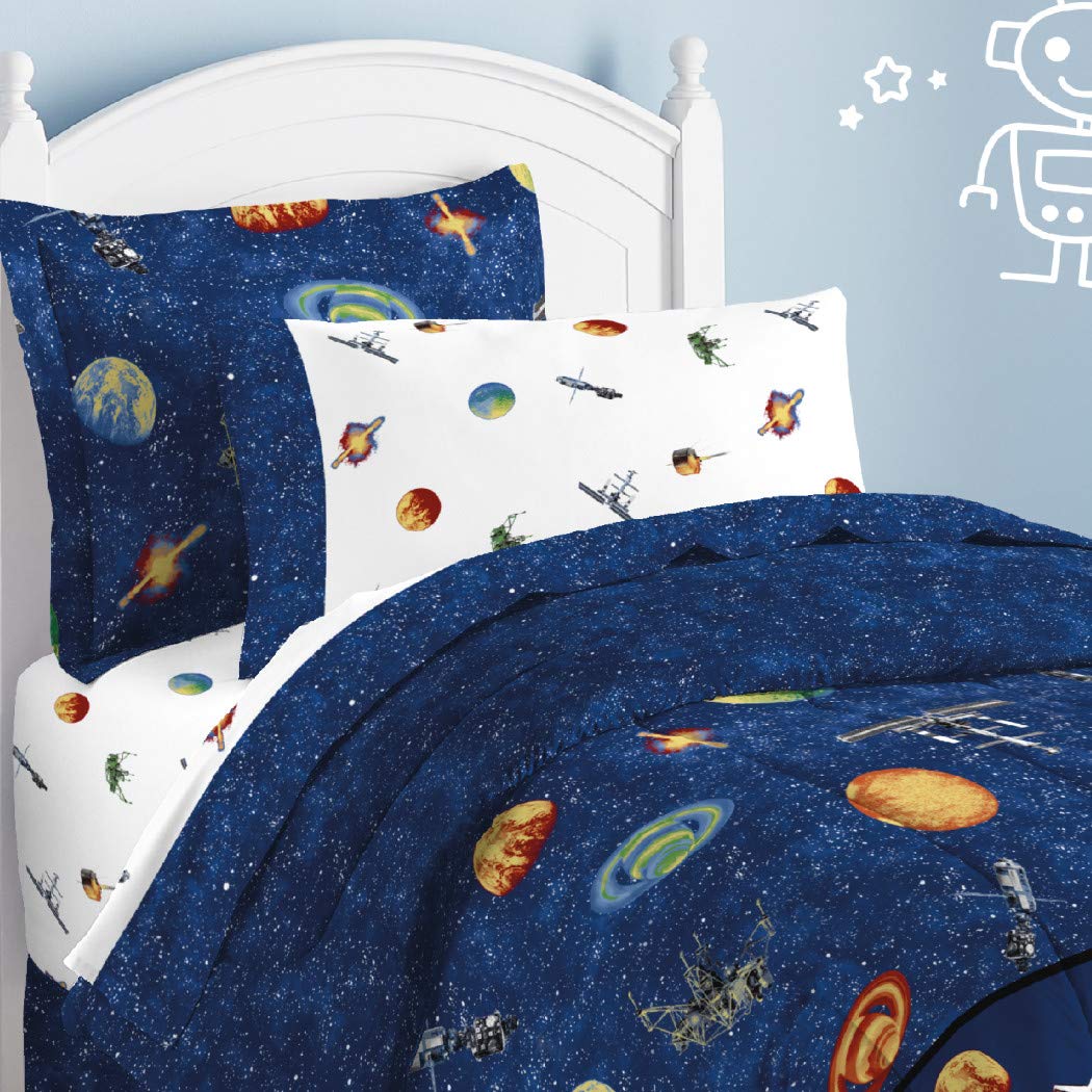 Outer Space Themed Comforter Set With Sheets