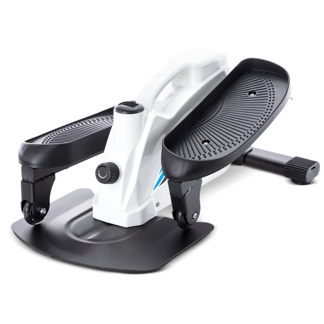 Compact Elliptical Fitness Machine Stand Up/sit Down Digital Readout White