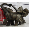 Baby Elephants Playing Hot Cast Bronze Metal Figurine Sculpture Statue