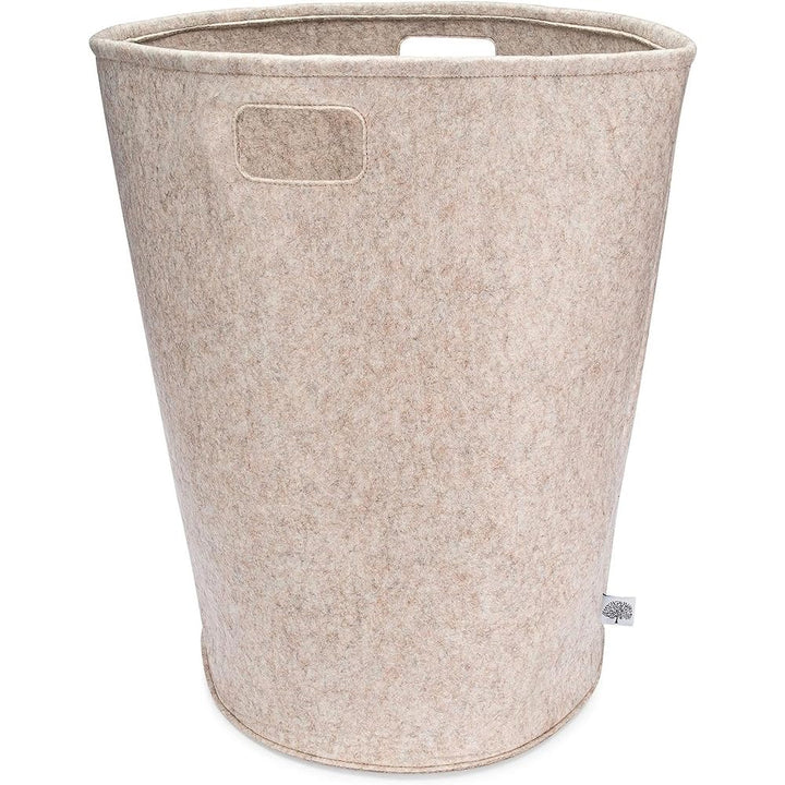 Laundry Hamper Felt Storage Basket and Baby Brown Cotton