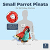 Small Parrot Pinata for Pirate Birthday Party (14.5 X 14 6 in) Multi