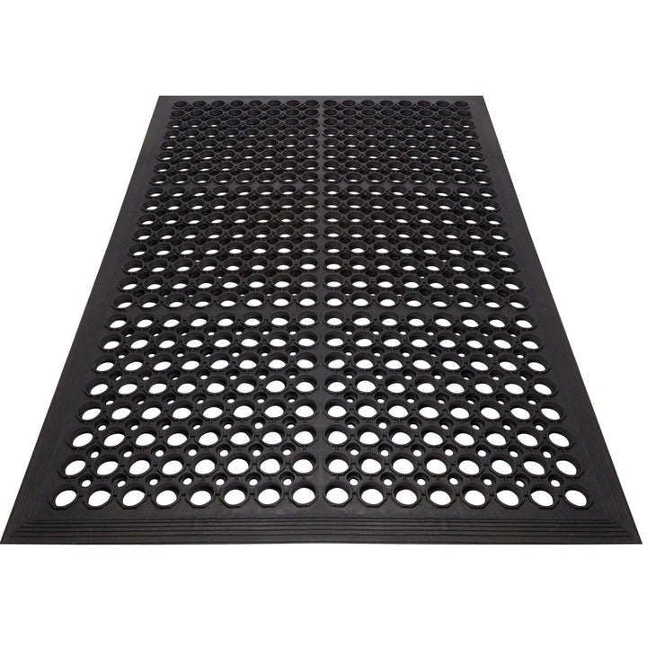 All Purpose Drainage Anti Fatigue Rubber Floor Mat 24" X 36" Black
