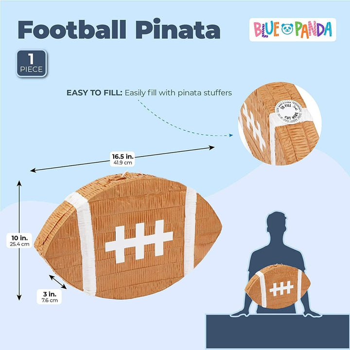 Football Pinata for Sports Birthday Party (16.5 X 10 3 in) Brown