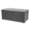 Toomax Florida Weatherproof Lockable Deck Storage Box Bench for Outdoor Pool Patio Garden Furniture and Indoor Toy Bin Container, Anthracite