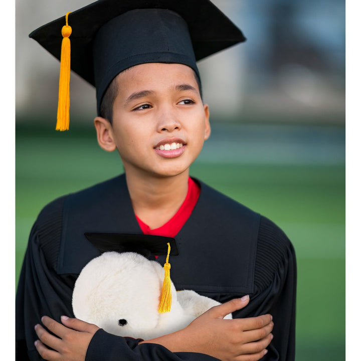 White Whale Small Graduation Plush with Cap Tassel Outfit 7 Inches