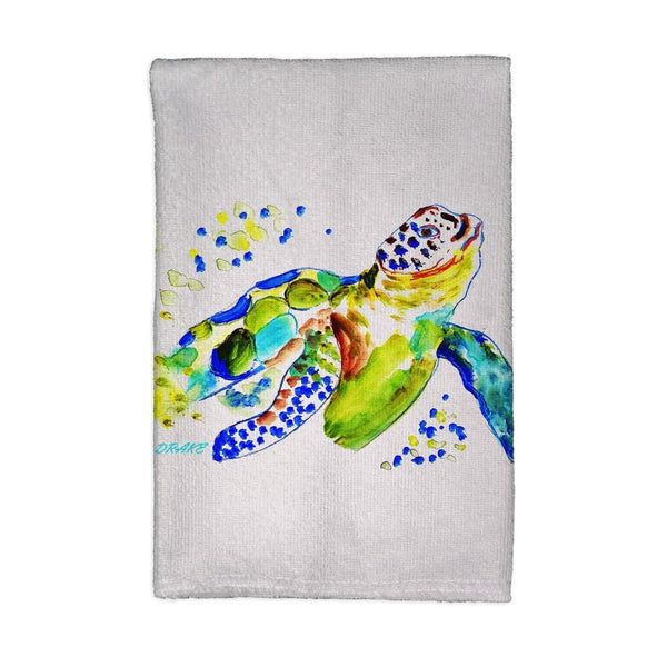 Baby Sea Turtle Kitchen Towel 16x25 Multi Color