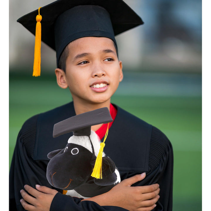 Soft Black Nose Sheep Graduation Plush Toy with Gown and Cap 6