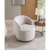 Swivel Barrel Chair Comfy Round Velvet Fabric Accent for Living Room