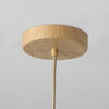 VidaLite Orbita - Contemporary Natural Wood Pendant and Frosted