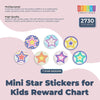 Teacher Stickers Small Reward Stars for Kids Students (91 X 30 Sheets)