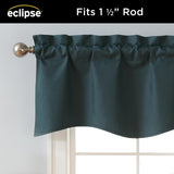 Eclipse Kendall Modern Scalloped Rod Pocket Valance Thermal Insulated