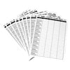 7"x5" Score Pads Card Game Sheet with Instructions Trick Values White