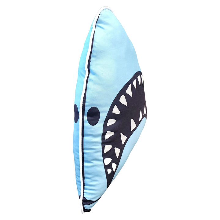 Kids Shark Adventure Full Bed-in-a-Bag with Decorative Pillow Blue