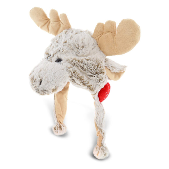 I Love You Plush Moose Hat With 18 Inches Long Beige Polyester