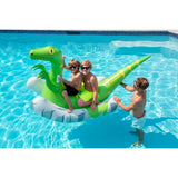 92" Rockin Raptor Inflatable Swimming Pool Float Green