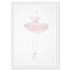 Olivia's Easel 'Ballerina I' Kids Wall Art Framed Print Pink White