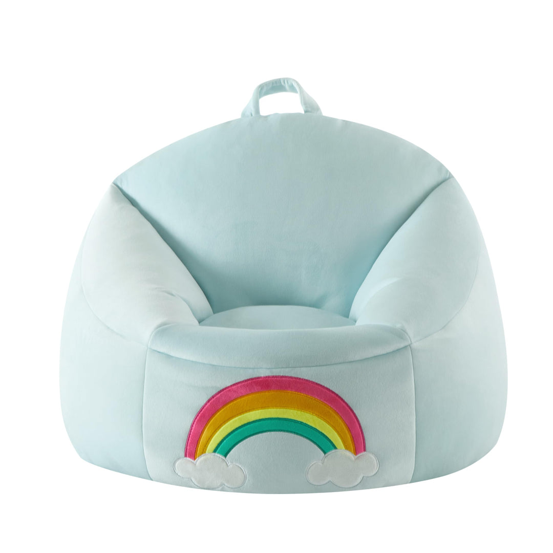 Heritage Kids Micromink Squishy Bean Bag Chair for Kids Ages 3+