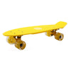 22 Inch Highly Flexible Cruiser Skateboard with Led Light Up Pu Wheels Yellow