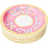 Donut Paper Plates For 1st irthday Party (7 In 48 Pack) Multi Color