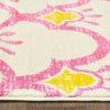 Shining Scales Cream/Pink Kids Area Rug (5' X 7') Ivory Graphic Modern