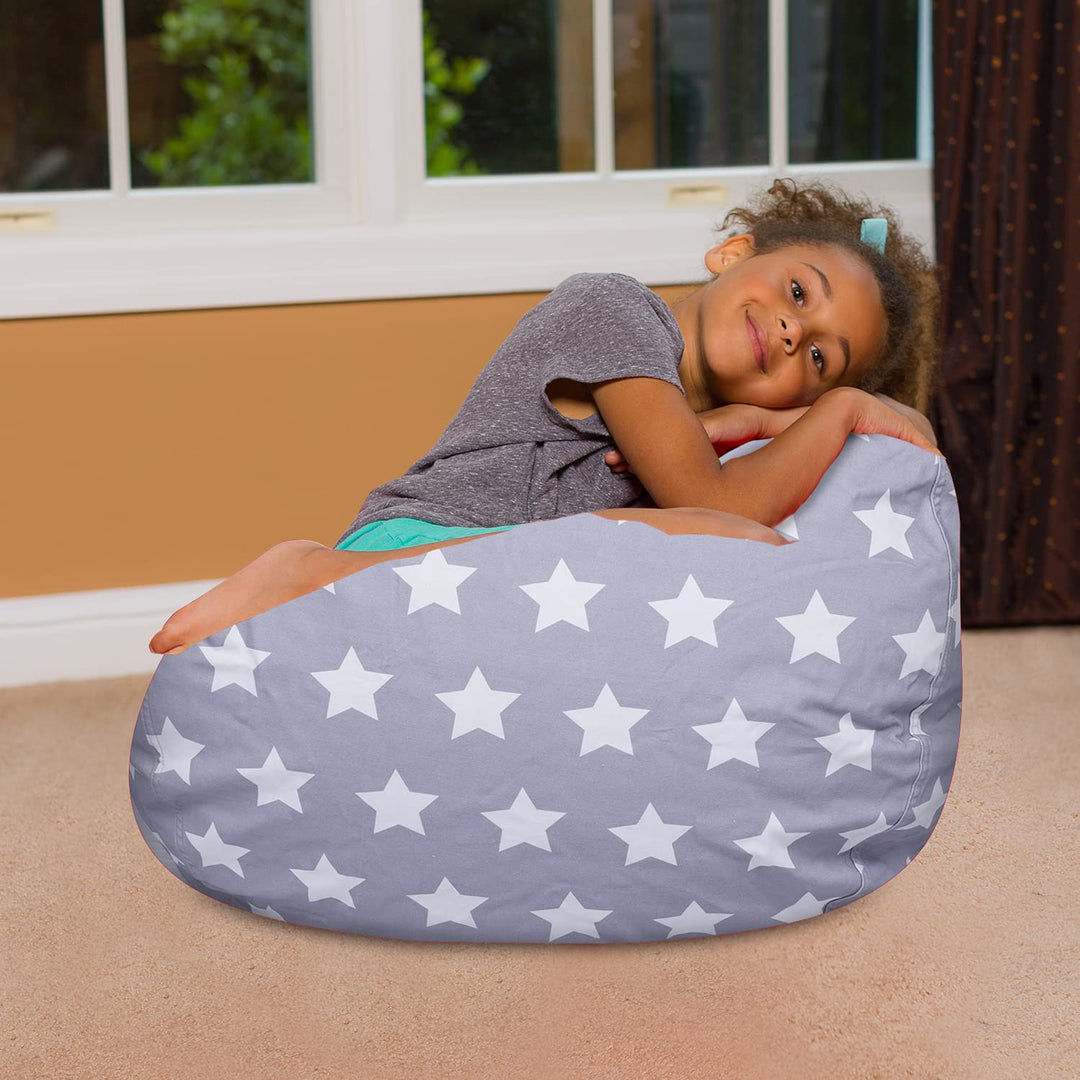 Posh Beanbags Bean Bag Chair Large-38in Canvas Birds