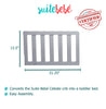 Suite Bebe -- Celeste Guard Rail - Light - Conversion Safety Rail