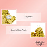 Small Gold Star Pinata for Twinkle Little Baby Shower Decorations