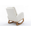 Comfortable Living Room Rocking Chair Solid Wood Nursery Lounge with