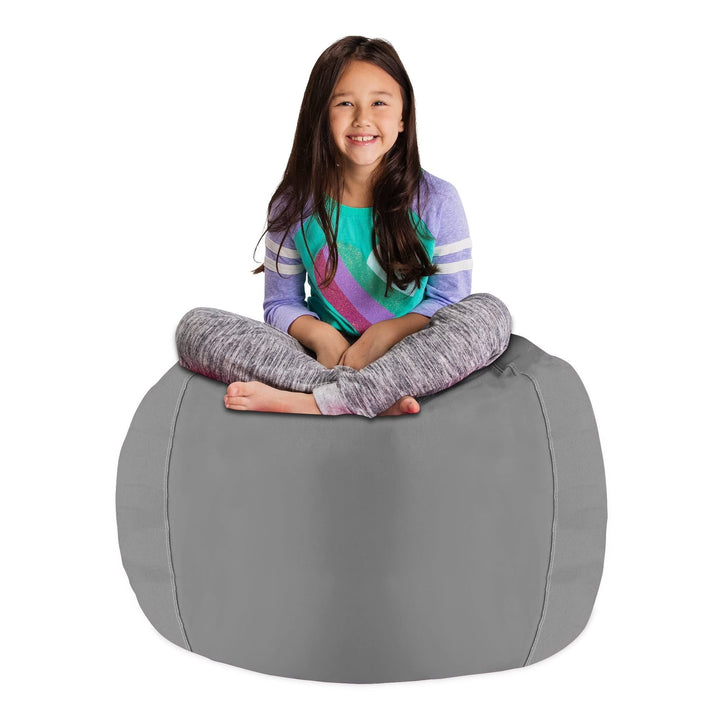 Posh Creations Stuffable Kids Stuffed Animal Storage Bean Bag Chair