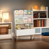 Kids Bookshelf White Modern Contemporary