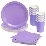 Purple Party Supplies for Birthday Decorations Plastic