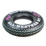 36" Black and White Inflatable Wild Water Monster Tire Inner Tube