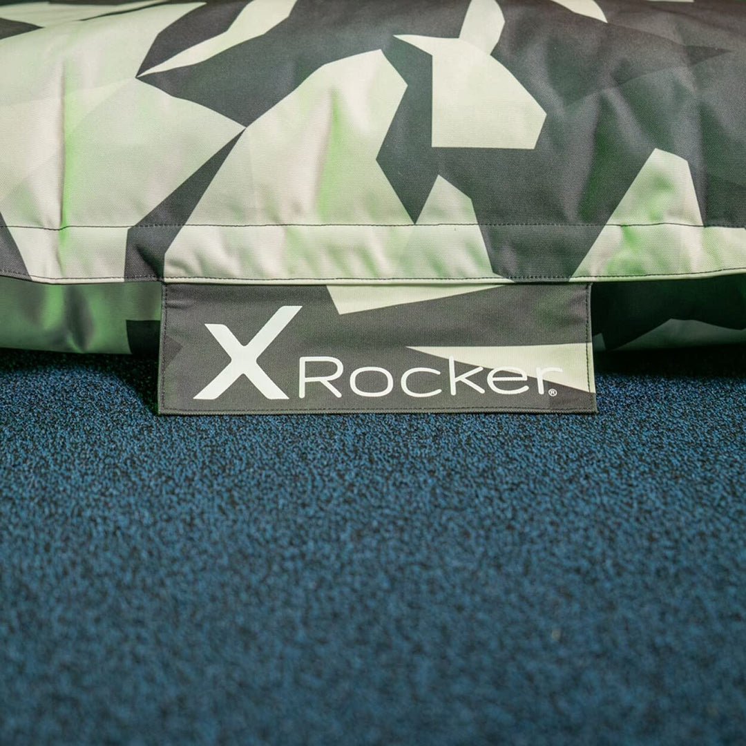 X Rocker XL Gaming Floor Mat Bean Bag Gray Camo Grey Pattern