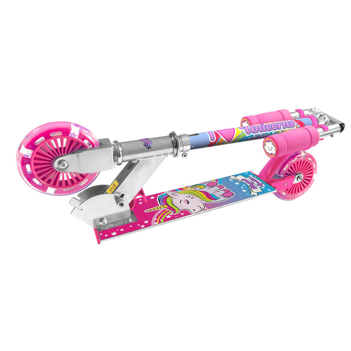 Ozbozz Unicorn Magical Sparkles Scooter with Flashing