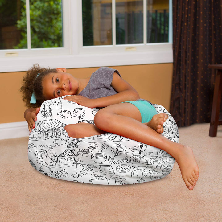 Big Comfy Bean Bag Chair: Posh Beanbag Chairs with Removable