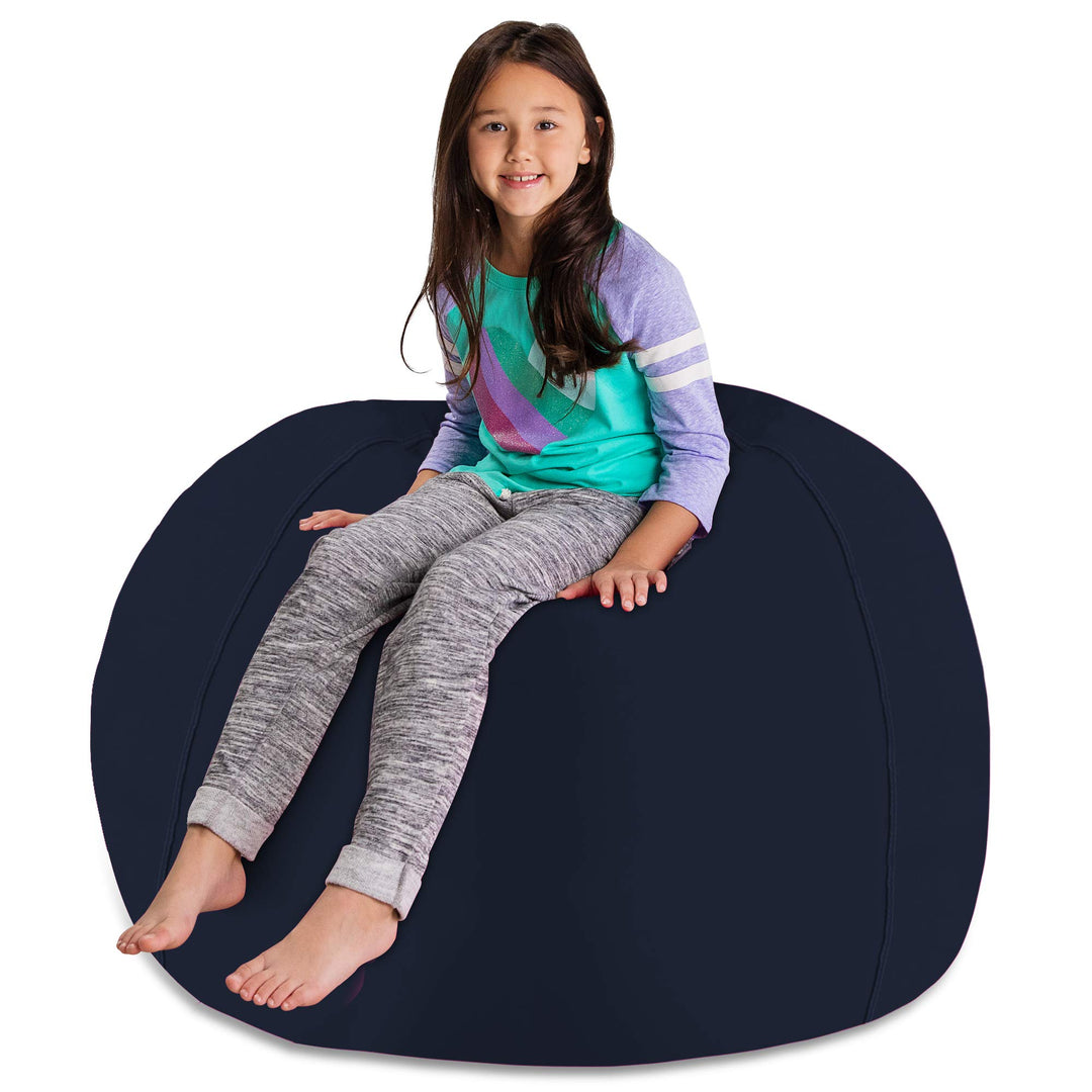 Posh Creations Stuffable Kids Stuffed Animal Storage Bean Bag Chair