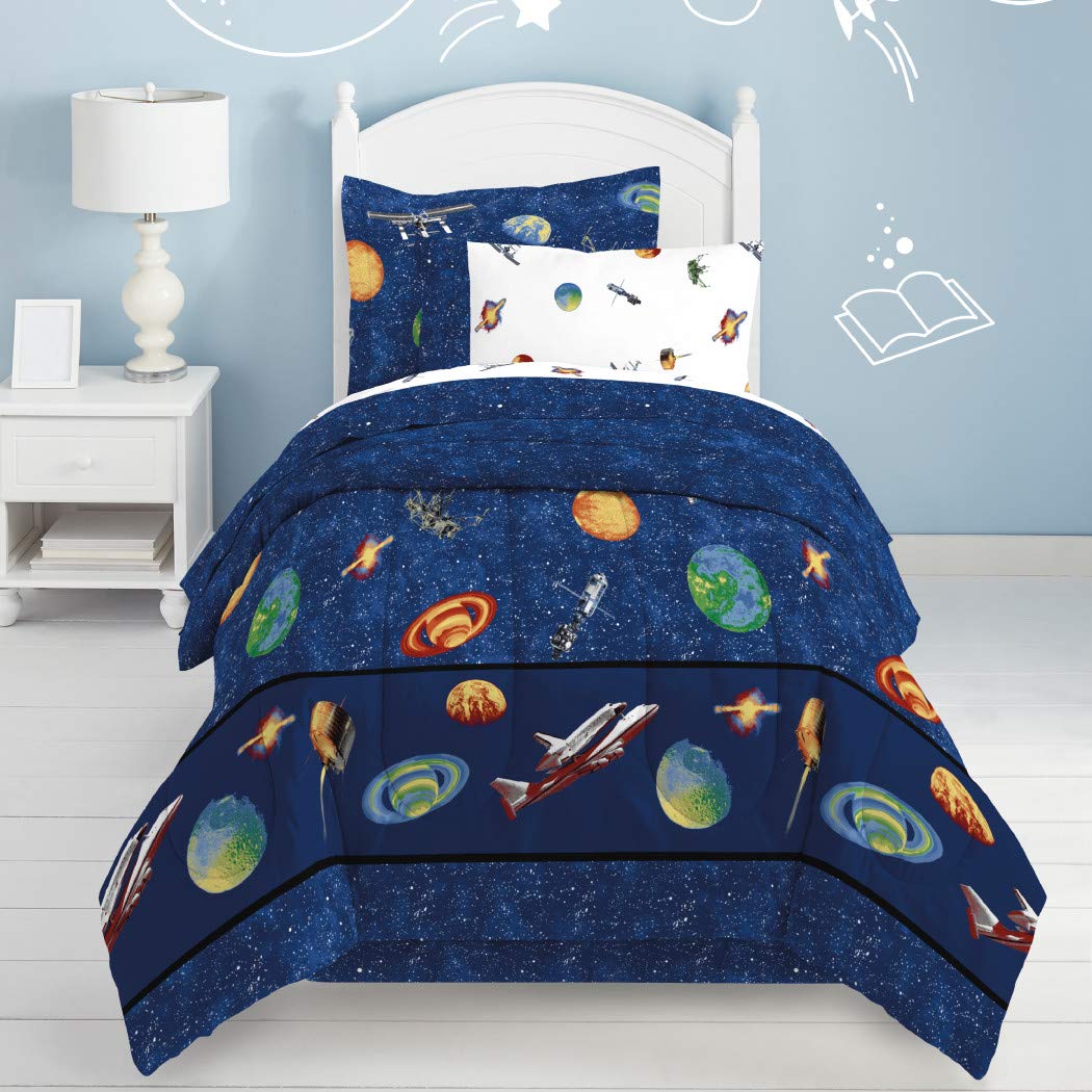 Outer Space Themed Comforter Set With Sheets