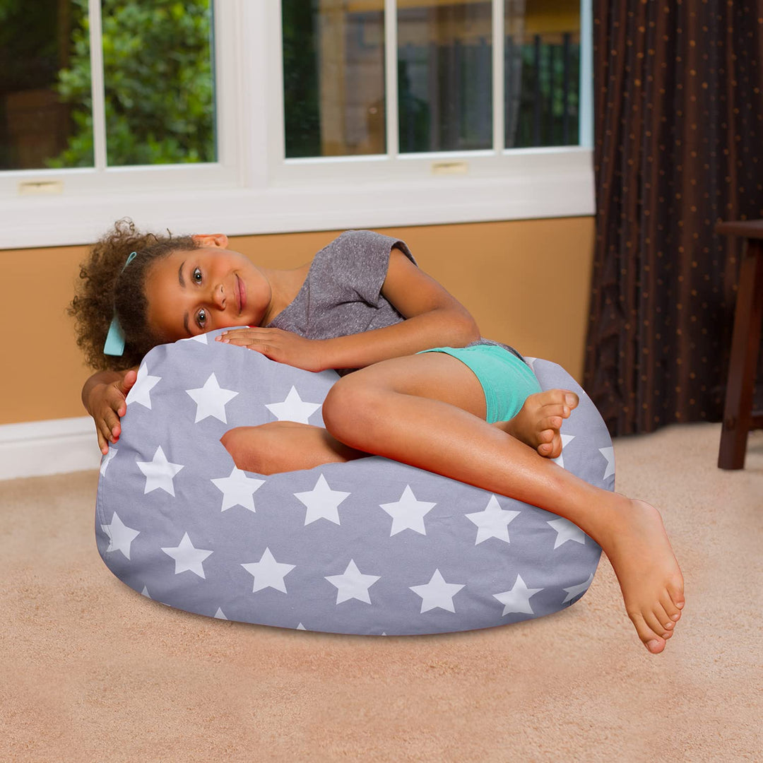 Posh Beanbags Bean Bag Chair Large-38in Canvas Birds