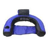 28" Inflatable Blue and Black Floating U-seat Swimming Pool Lounger