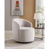 Swivel Barrel Chair Comfy Round Velvet Fabric Accent for Living Room