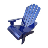 Outdoor Wood Children Chair Blue Modern