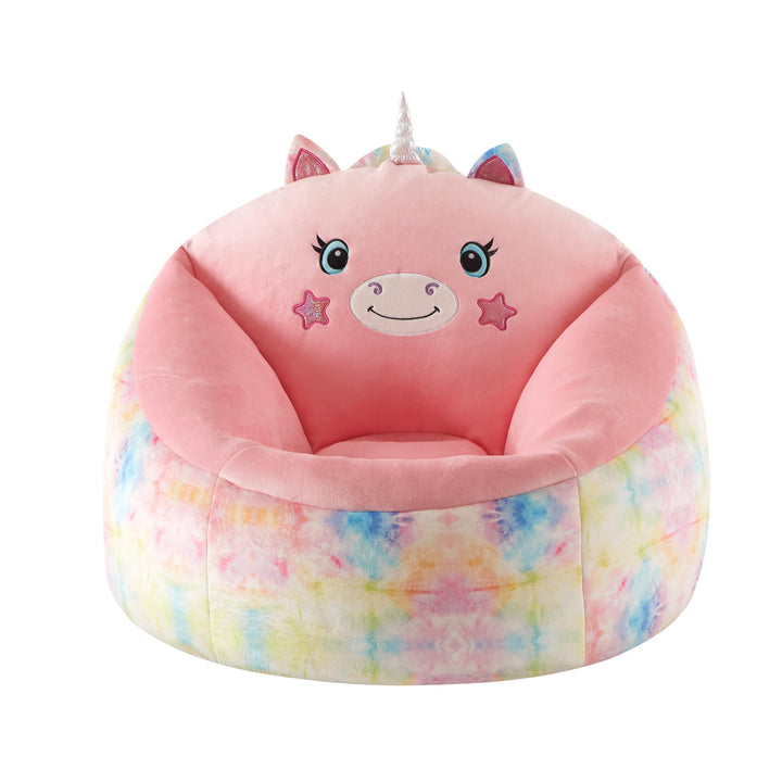 Heritage Kids Micromink Squishy Bean Bag Chair for Kids Ages 3+