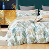 King Size Cotton Bedding Set Paisley Baby Blue Modern Contemporary